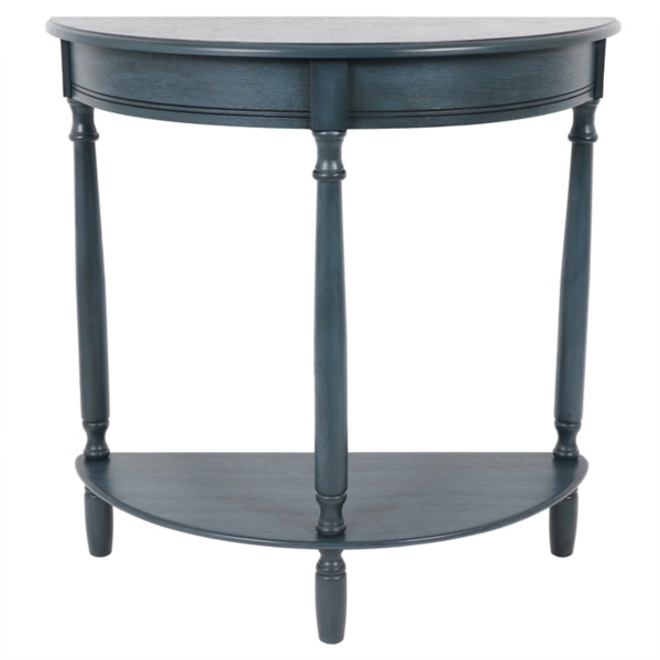 Antique Navy Half Round Console Table Kirklands