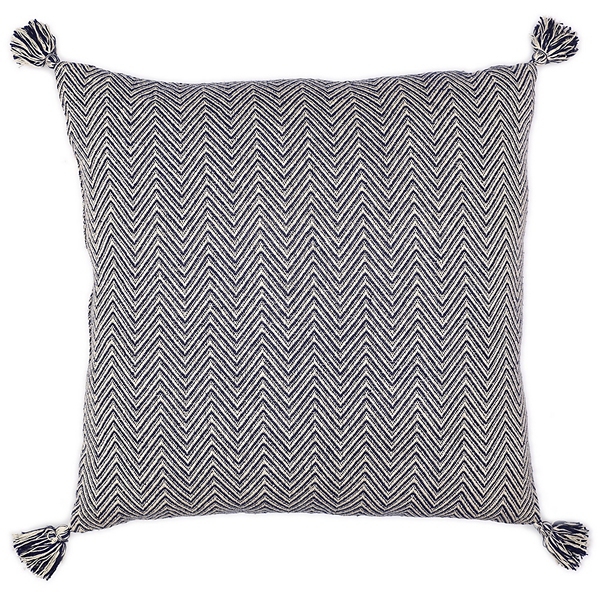 Chalk Blue Chevron Floor Pillow Kirklands