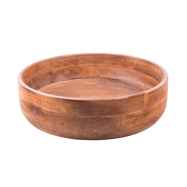 Tioga Round Wooden Bowl 10 In Kirklands