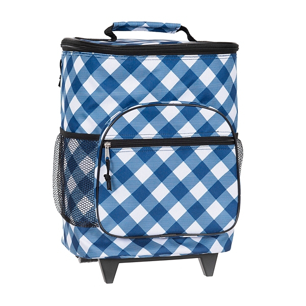 white rolling cooler