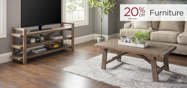 Furniture 20% Off with code