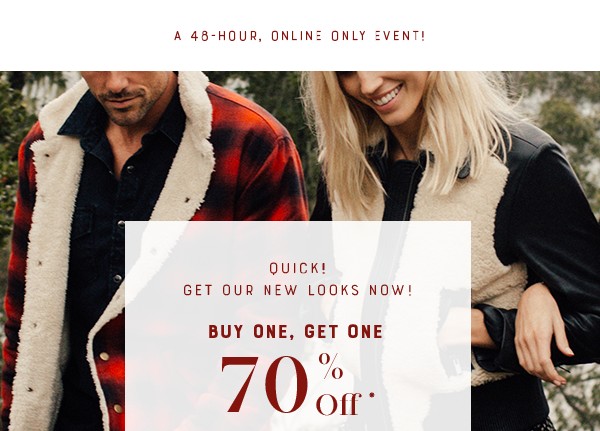 Lucky Day 70% Off Sale