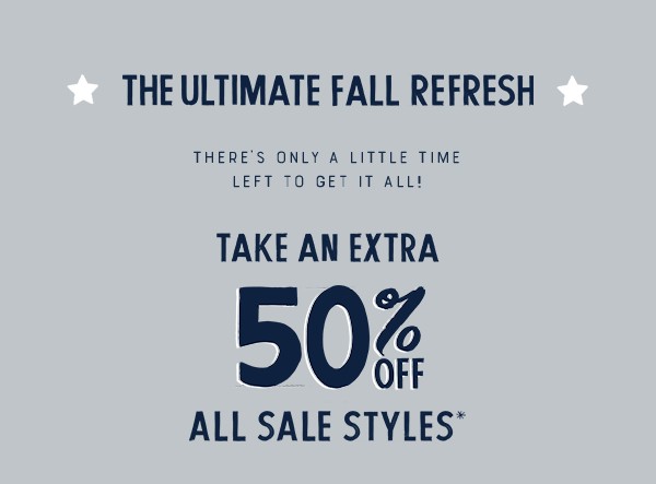 Take an Extra 50% Off