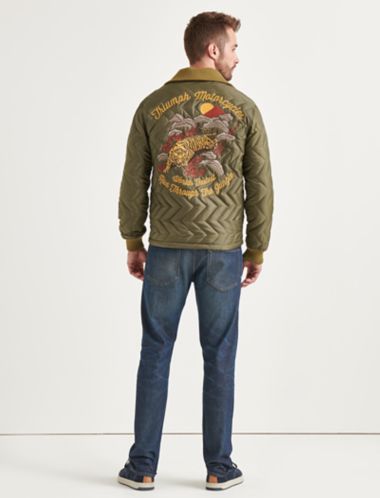 Lucky Brand Men's Embroidered Triumph Tiger Jacket eBay
