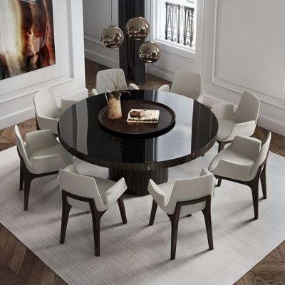 contemporary round dining room sets