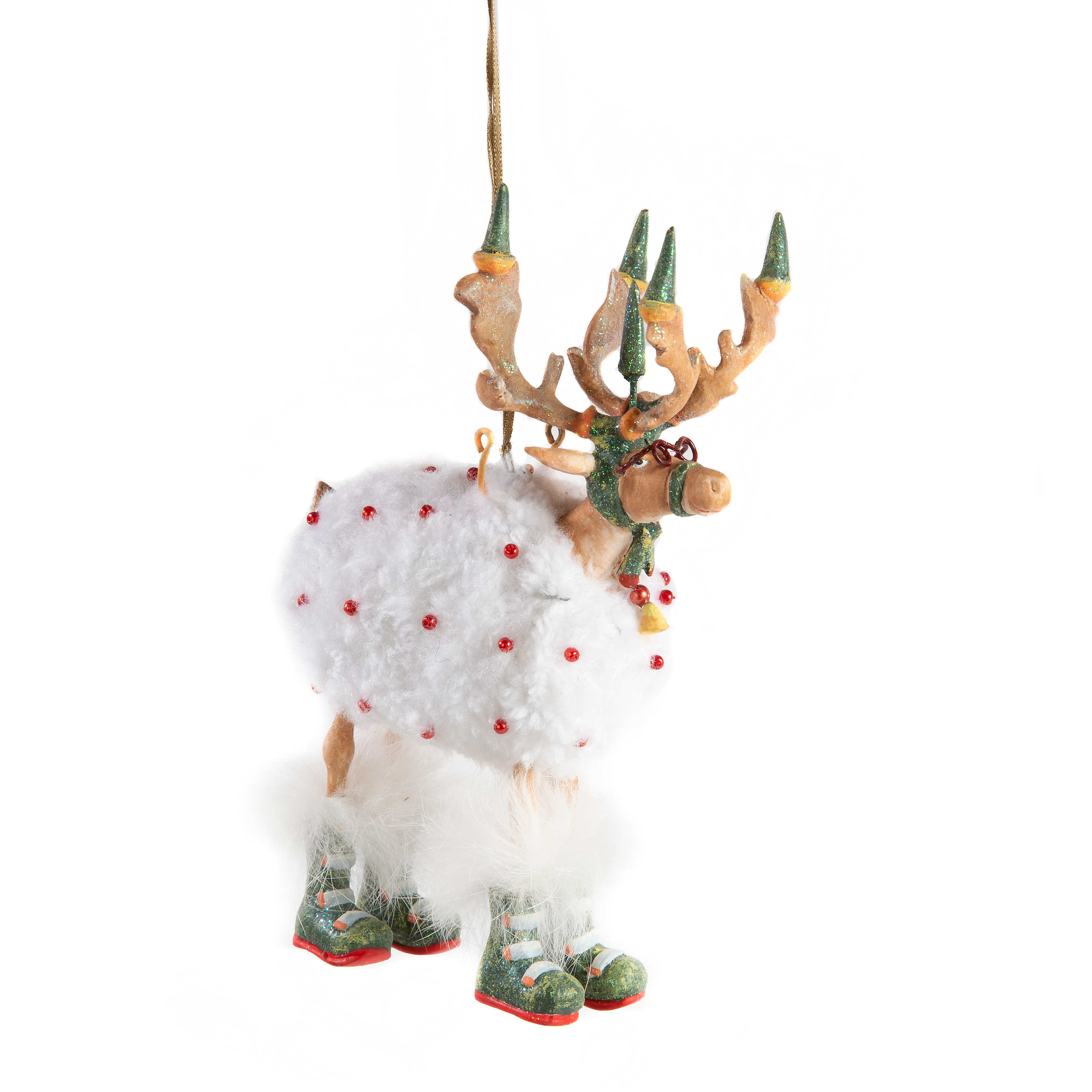Patience Brewster Dash Away Blitzen Reindeer Ornament mackenzie-childs Panama 0