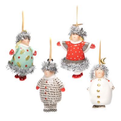 Patience Brewster Holiday Carolers Bell Ornaments - Set of 4