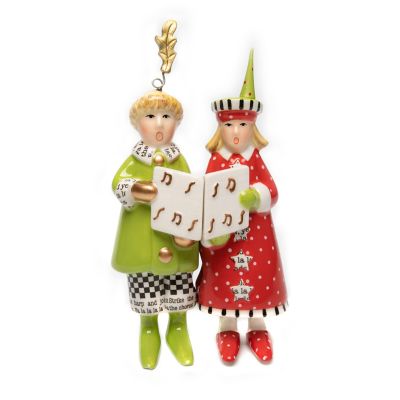 Patience Brewster Holiday Carolers Salt & Pepper Set mackenzie-childs Panama 0