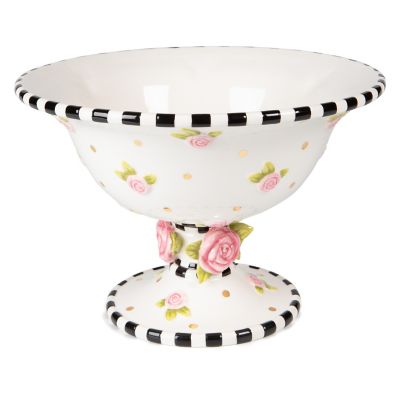 Thomas by Rosenthal Medaillon White Covered Vegetable Bowl - The Pink Daisy