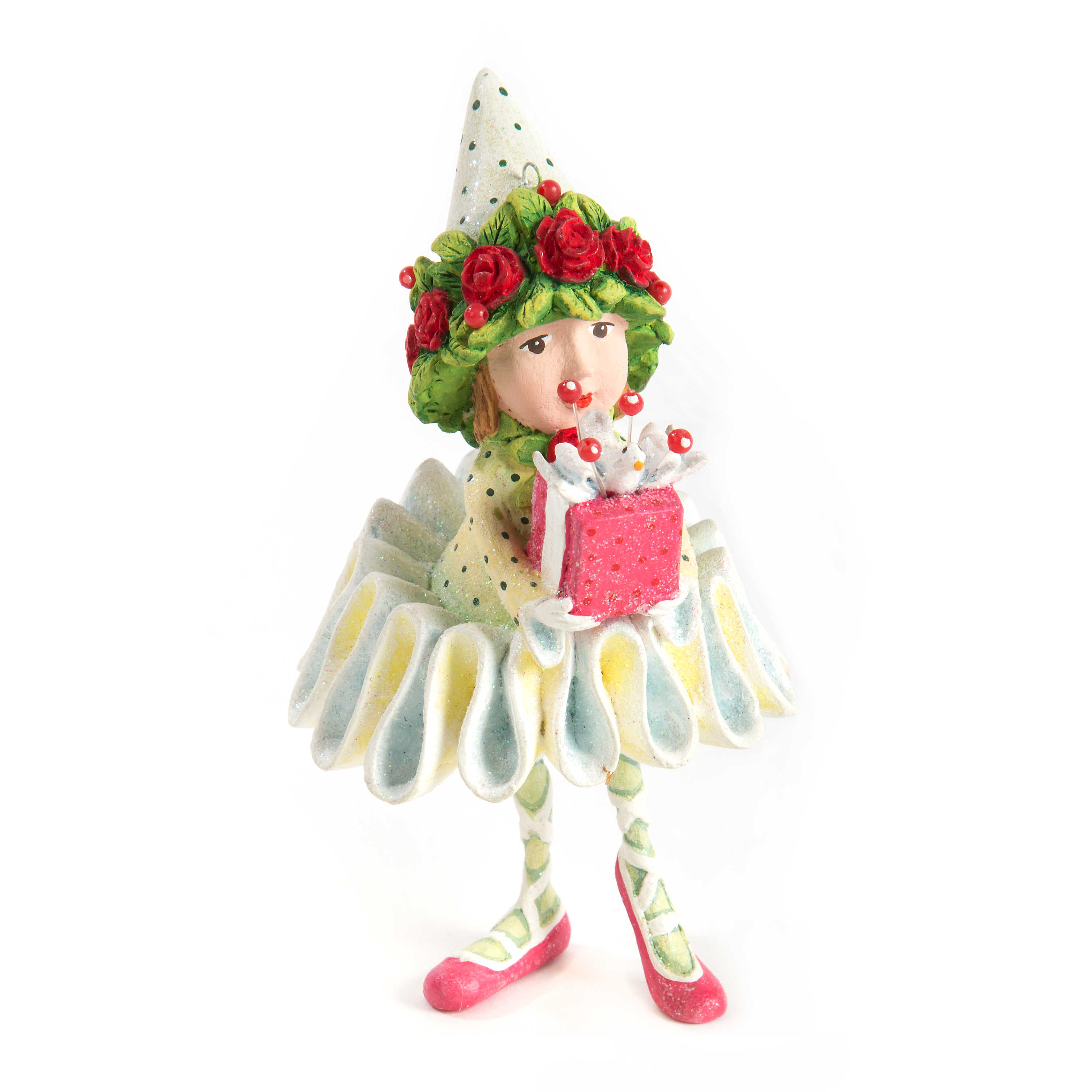 Patience Brewster Dash Away Dancer's Elf Ornament mackenzie-childs Panama 0