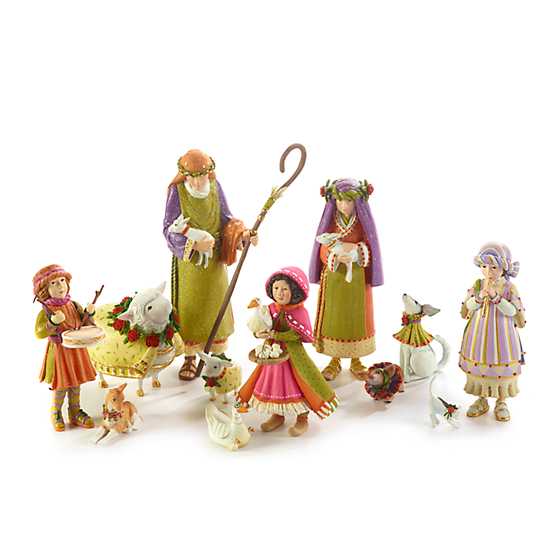 Patience Brewster Nativity Shepherdess with Dog Figures image four