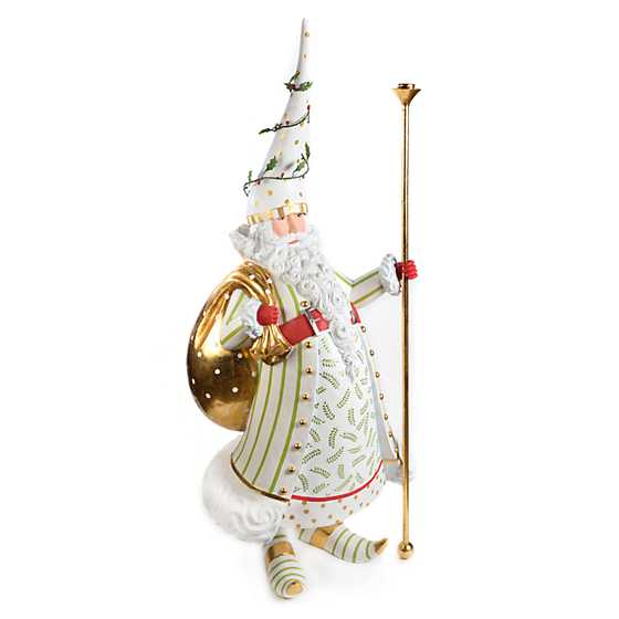 Patience Brewster Dash Away Candlelight Santa Display Figure image one