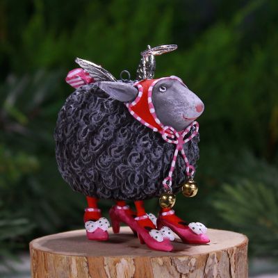 MacKenzie-Childs | Patience Brewster Barbara Black Sheep Mini Ornament