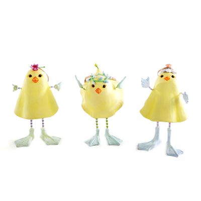 Patience Brewster Marshmallow Chick Ornaments - Set of 3