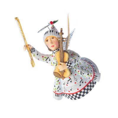 Patience Brewster Music Is Paradise Angel Ornament mackenzie-childs Panama 0