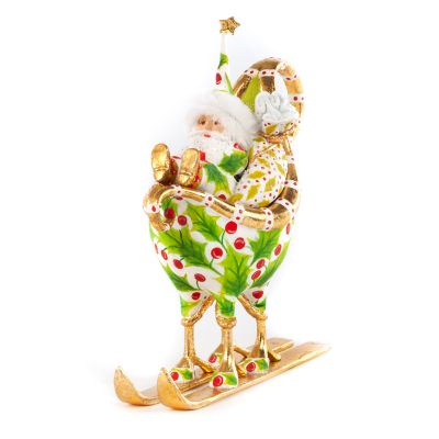 Patience Brewster Dash Away Santa in Sleigh Ornament