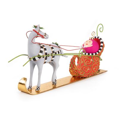 Patience Brewster Jingle Bells Sleigh with Shoe Figure