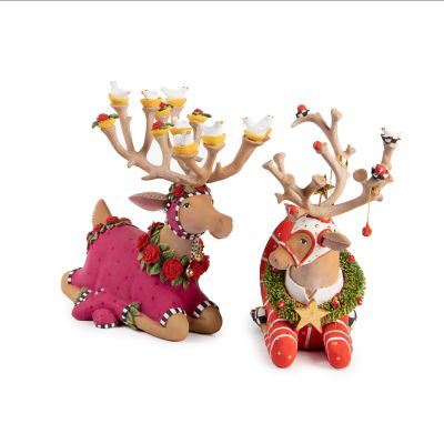 Patience Brewster Dash Away Sitting Prancer Reindeer Figure image three