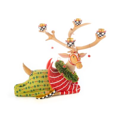 Patience Brewster Dash Away Sitting Prancer Reindeer Candelabra image two