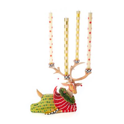 Patience Brewster Dash Away Sitting Prancer Reindeer Candelabra image three