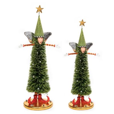 Patience Brewster Sisal Angel Tree Figures, Set of 2