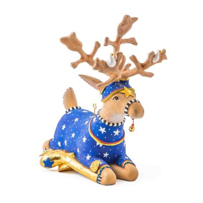 Patience Brewster Dash Away Sitting Comet Reindeer Figure mackenzie-childs Panama 0