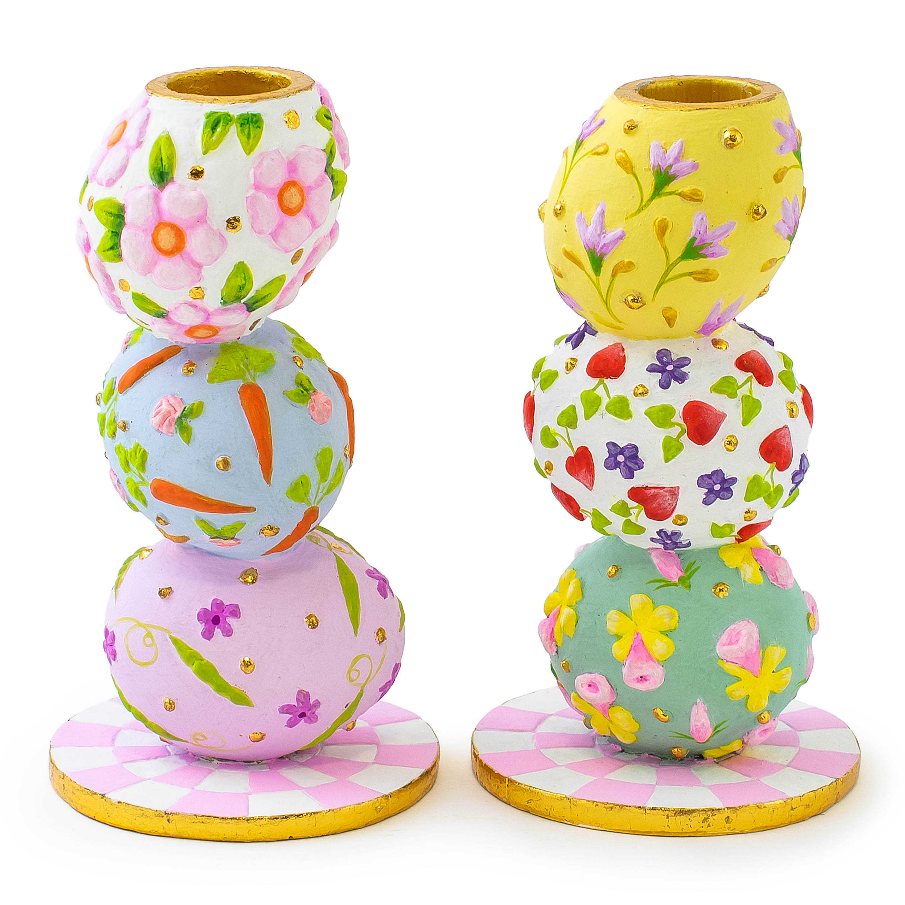 Patience Brewster Egg Candle Holders, Set of 2 mackenzie-childs Panama 0