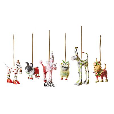 Patience Brewster Mini Dog Ornaments, Set of 6 mackenzie-childs Panama 0