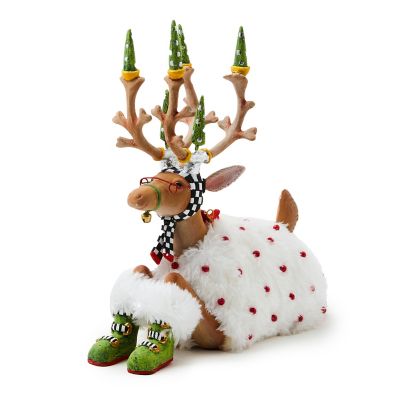 Patience Brewster Dash Away Sitting Blitzen Reindeer Figure mackenzie-childs Panama 0