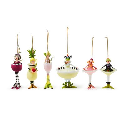 Patience Brewster Mini Cocktail Ornaments, Set of 6 mackenzie-childs Panama 0