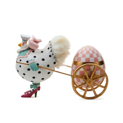 Patience Brewster Speckled Chicken Egg Cart mackenzie-childs Panama 0