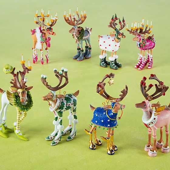 Patience Brewster Dash Away Reindeer Mini Ornaments Set image two