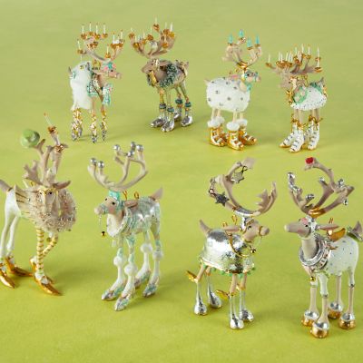 Patience Brewster Moonbeam Reindeer Mini Ornaments Set image two