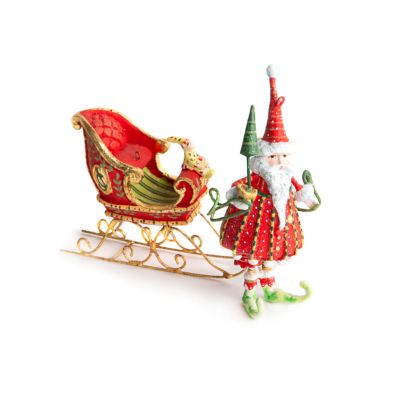 Patience Brewster Dash Away Santa Mini Ornaments Set mackenzie-childs Panama 0