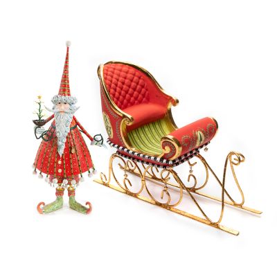 Patience Brewster Dash Away Santa & Sleigh Figure Set mackenzie-childs Panama 0