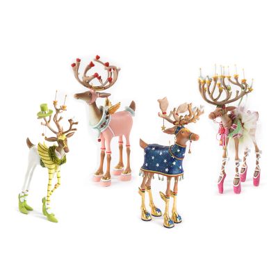 Patience Brewster Dash Away Reindeer Figure Set-B mackenzie-childs Panama 0