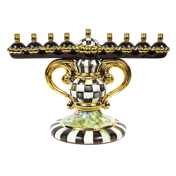 Courtly Check Menorah image one