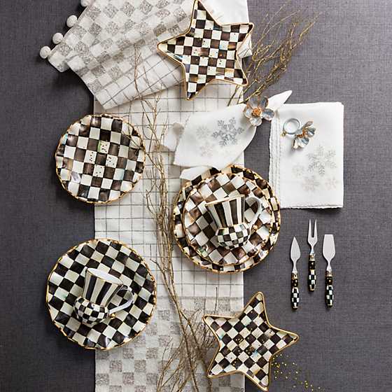 Courtly Check Fluted Dinner Plate image seven
