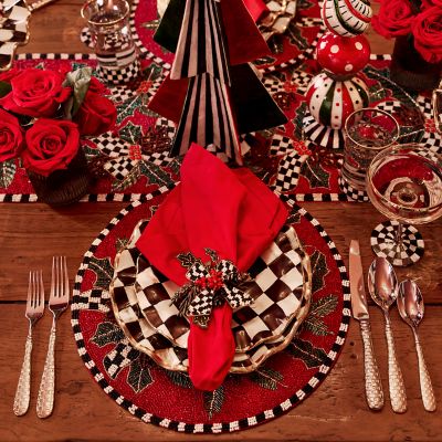 Courtly Check Pasta Spoon - Red - RFD