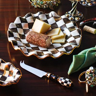 Courtly Check Fluted Dessert Plate image five