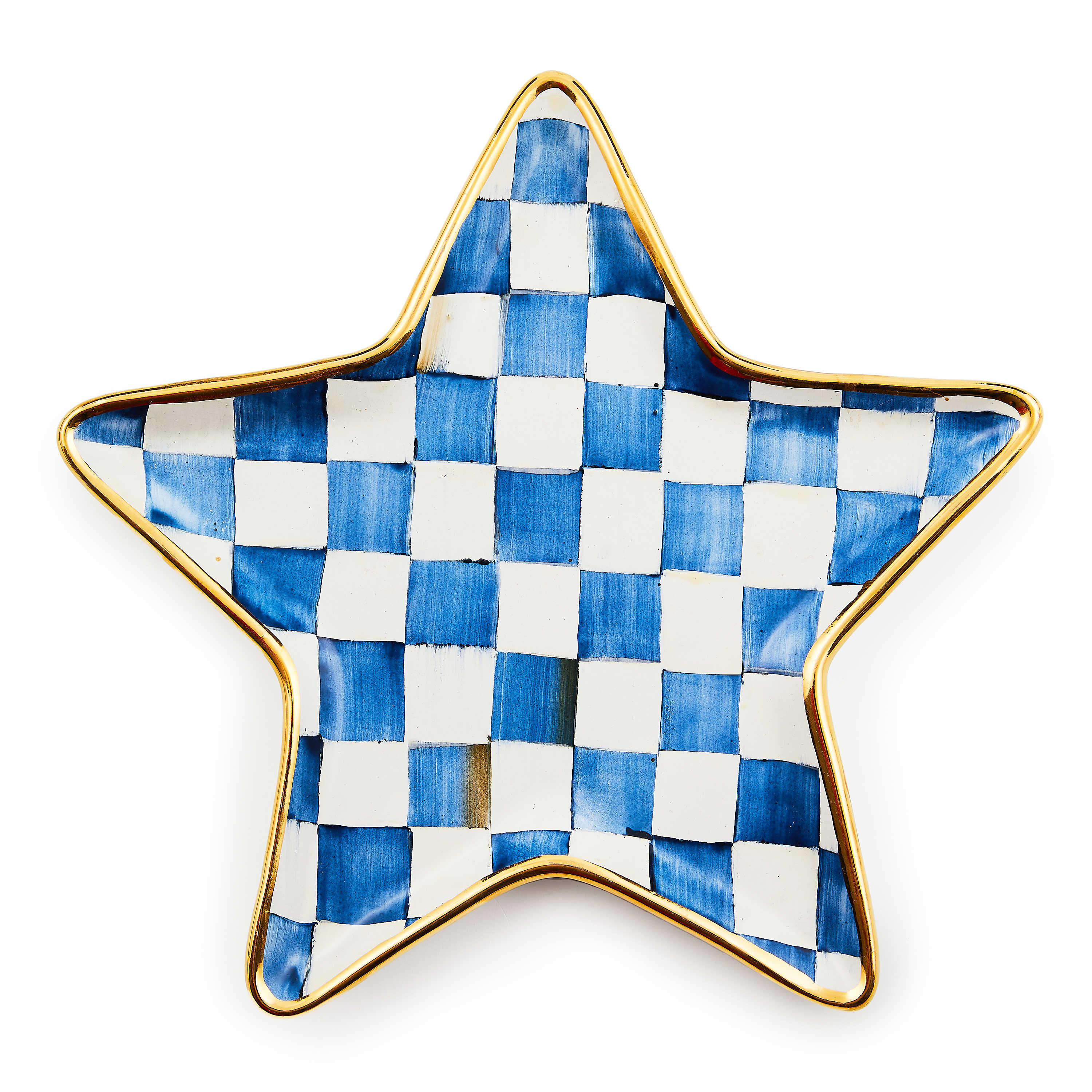 Royal Check Star Plate mackenzie-childs Panama 0