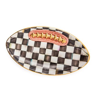 Courtly Check Football Platter mackenzie-childs Panama 0