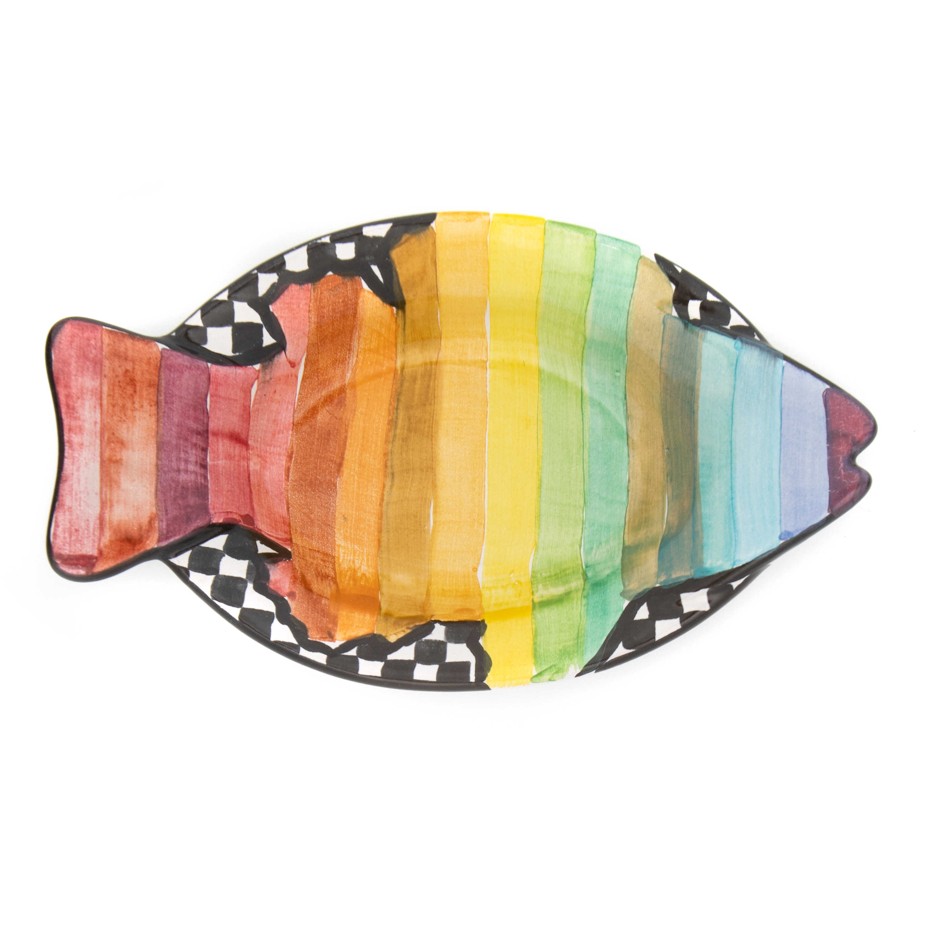 Rainbow Fish Small Dish mackenzie-childs Panama 0