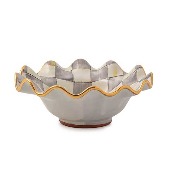 Sterling Check Fluted Breakfast Bowl image two