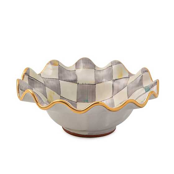 Sterling Check Fluted Breakfast Bowl image three