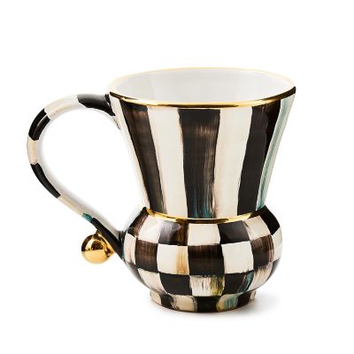 Courtly Check Ceramic Mug mackenzie-childs Panama 0