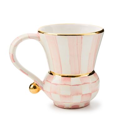 Rosy Check Ceramic Mug mackenzie-childs Panama 0