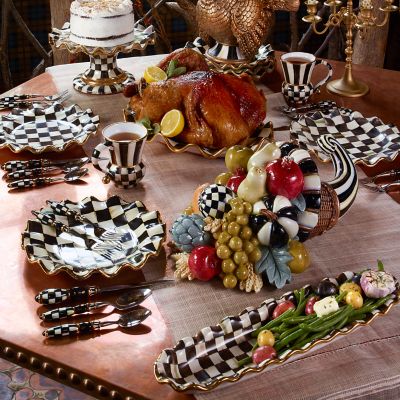 MacKenzie-Childs  Courtly Check Round Tray