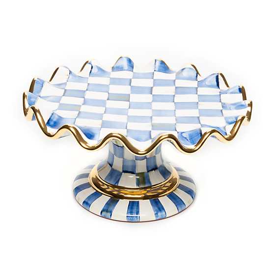 Royal Check Fluted Cake Stand