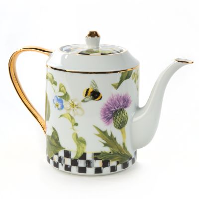 Thistle & Bee Teapot mackenzie-childs Panama 0